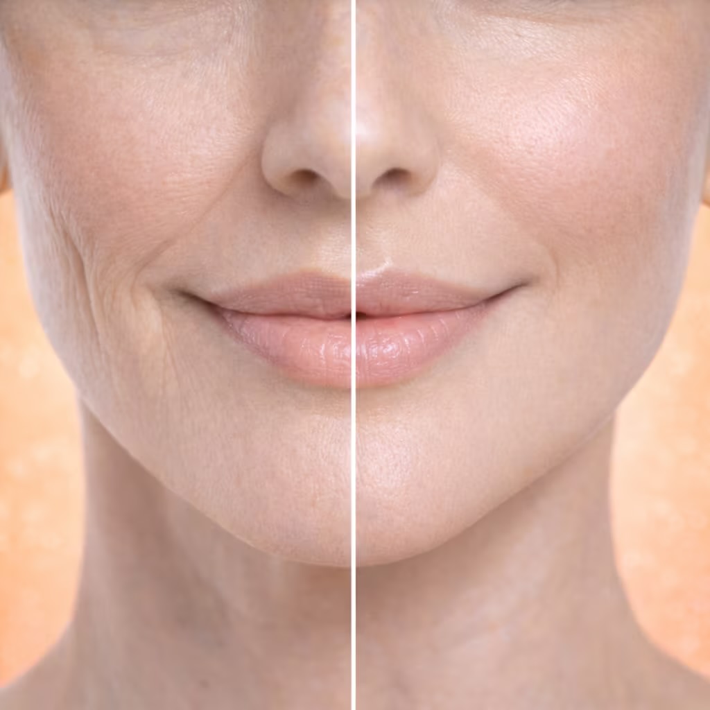 Visible Reduction of Fine Lines and Wrinkles at Be Well Clinic
